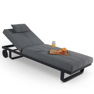 Seattle Fabric Sun Lounger