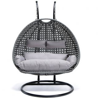 PE Rattan Double Hanging Chair