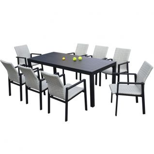 PE Rattan 8 Seater Dining Set